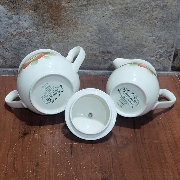 Vintage Keltcraft by Noritake Wild Rose Creamer & Sugar Set Ireland - Picture 5 of 10